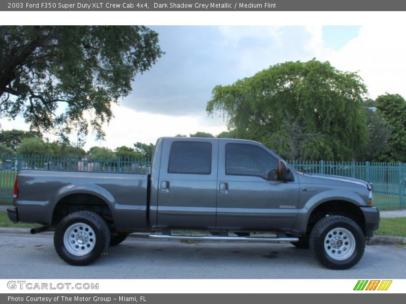 Dark Shadow Grey Metallic / Medium Flint 2003 Ford F350 Super Duty XLT Crew Cab 4x4