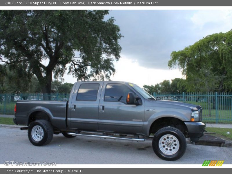 Dark Shadow Grey Metallic / Medium Flint 2003 Ford F350 Super Duty XLT Crew Cab 4x4
