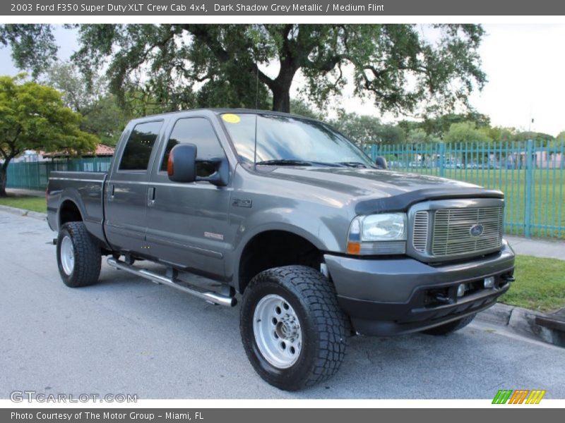 Dark Shadow Grey Metallic / Medium Flint 2003 Ford F350 Super Duty XLT Crew Cab 4x4