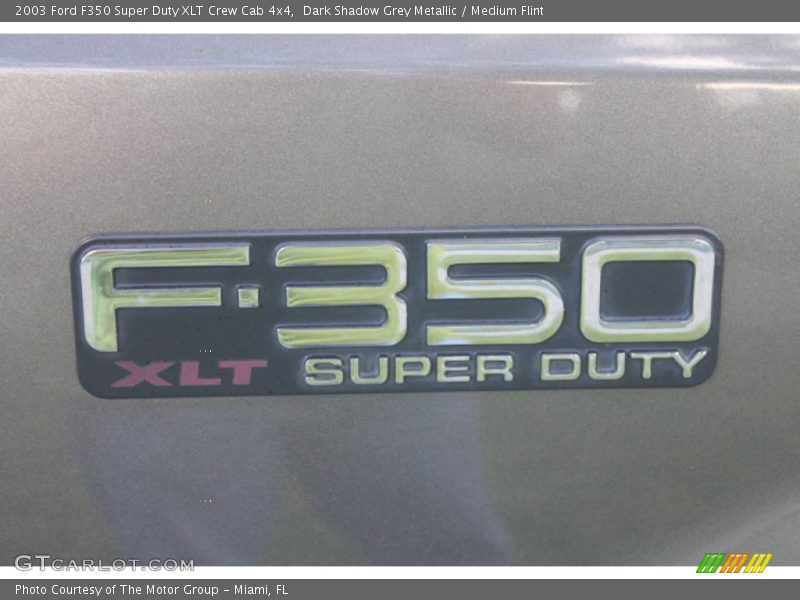 Dark Shadow Grey Metallic / Medium Flint 2003 Ford F350 Super Duty XLT Crew Cab 4x4