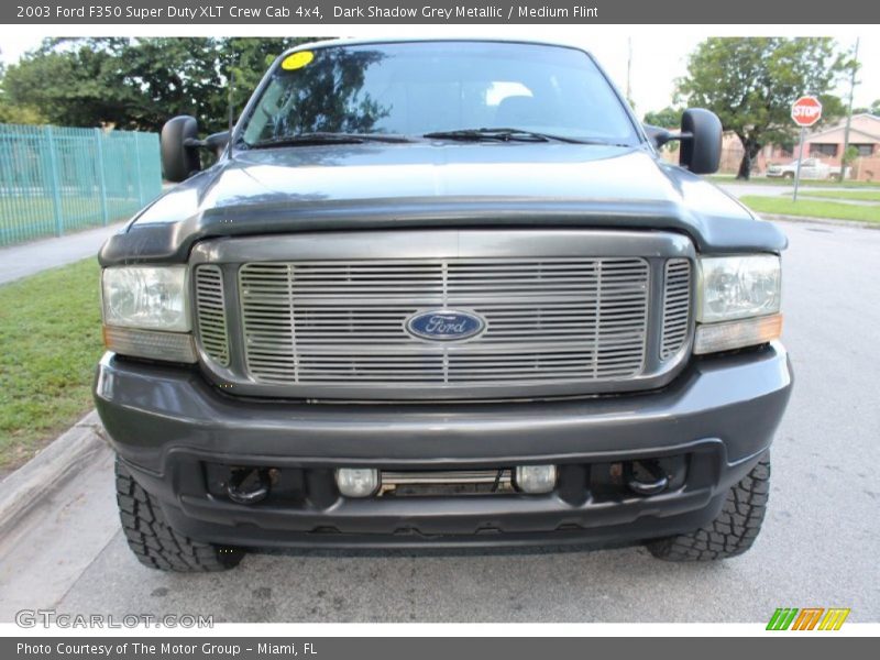 Dark Shadow Grey Metallic / Medium Flint 2003 Ford F350 Super Duty XLT Crew Cab 4x4