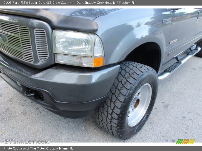Dark Shadow Grey Metallic / Medium Flint 2003 Ford F350 Super Duty XLT Crew Cab 4x4