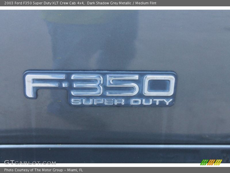 Dark Shadow Grey Metallic / Medium Flint 2003 Ford F350 Super Duty XLT Crew Cab 4x4