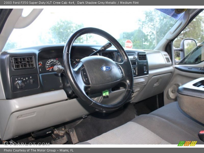 Dark Shadow Grey Metallic / Medium Flint 2003 Ford F350 Super Duty XLT Crew Cab 4x4