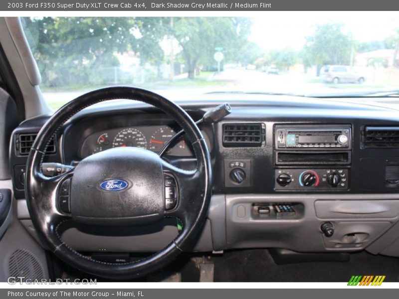 Dark Shadow Grey Metallic / Medium Flint 2003 Ford F350 Super Duty XLT Crew Cab 4x4