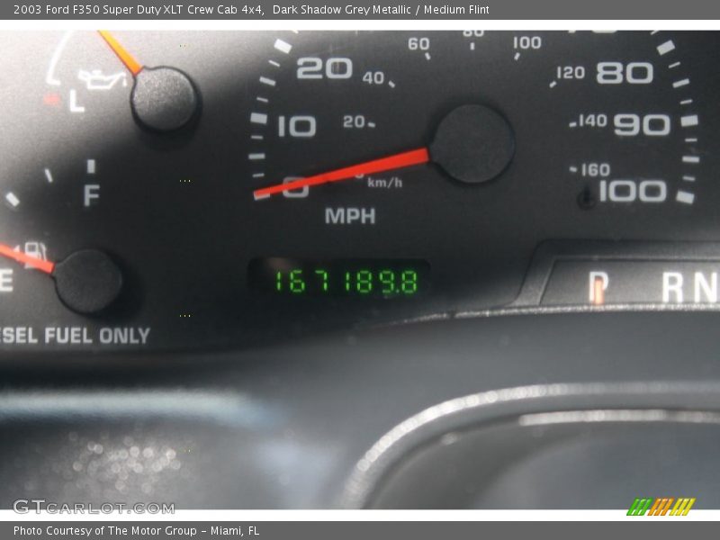 Dark Shadow Grey Metallic / Medium Flint 2003 Ford F350 Super Duty XLT Crew Cab 4x4
