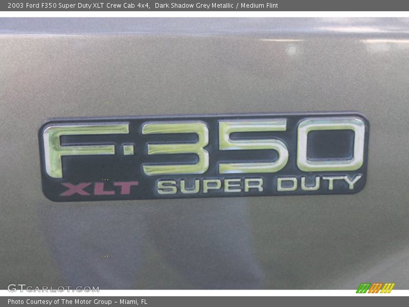 Dark Shadow Grey Metallic / Medium Flint 2003 Ford F350 Super Duty XLT Crew Cab 4x4