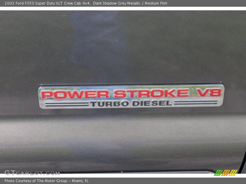 Dark Shadow Grey Metallic / Medium Flint 2003 Ford F350 Super Duty XLT Crew Cab 4x4