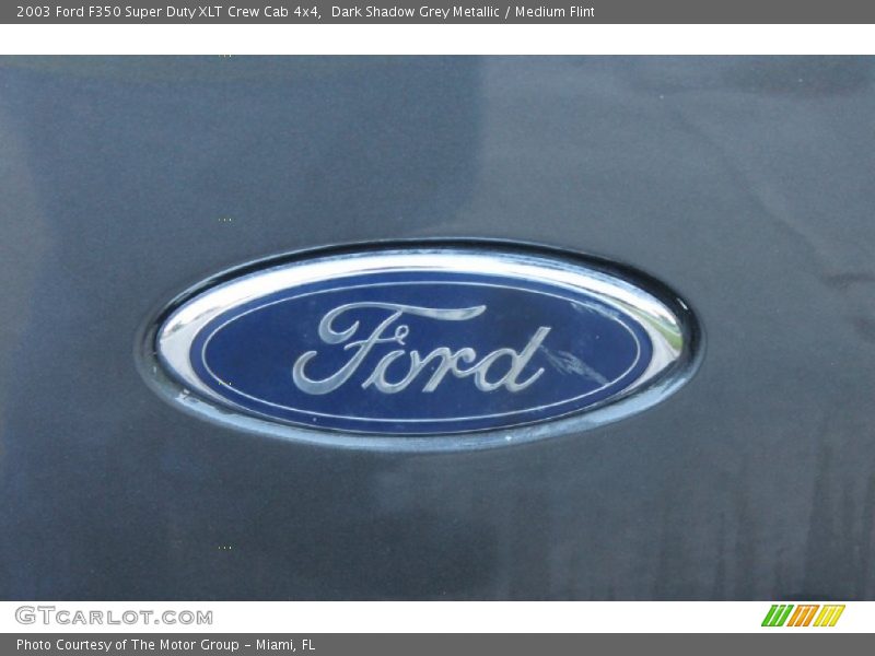 Dark Shadow Grey Metallic / Medium Flint 2003 Ford F350 Super Duty XLT Crew Cab 4x4