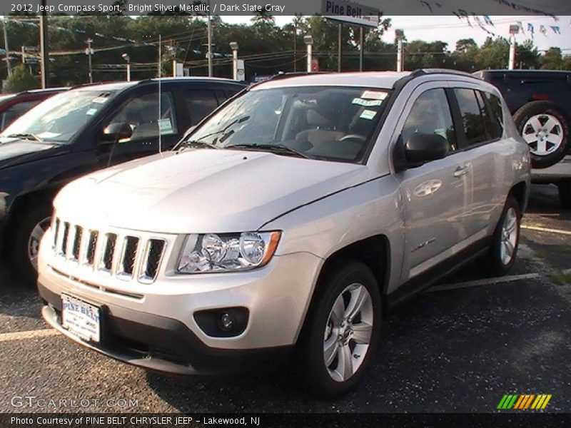 Bright Silver Metallic / Dark Slate Gray 2012 Jeep Compass Sport