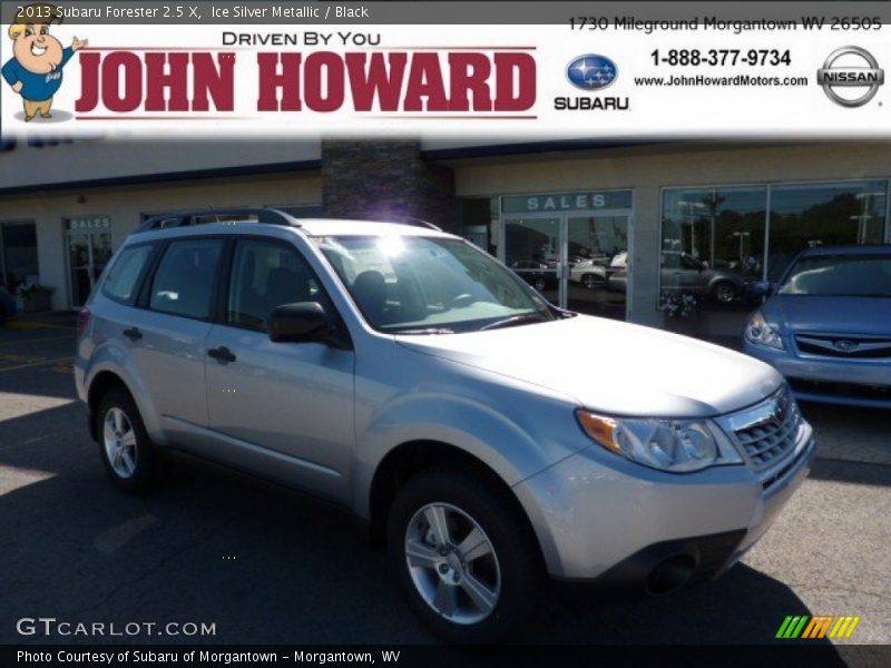 Ice Silver Metallic / Black 2013 Subaru Forester 2.5 X