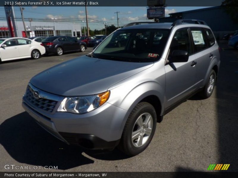 Ice Silver Metallic / Black 2013 Subaru Forester 2.5 X