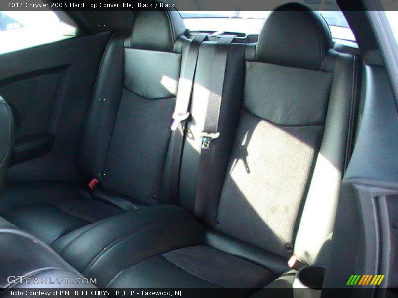 Rear Seat of 2012 200 S Hard Top Convertible