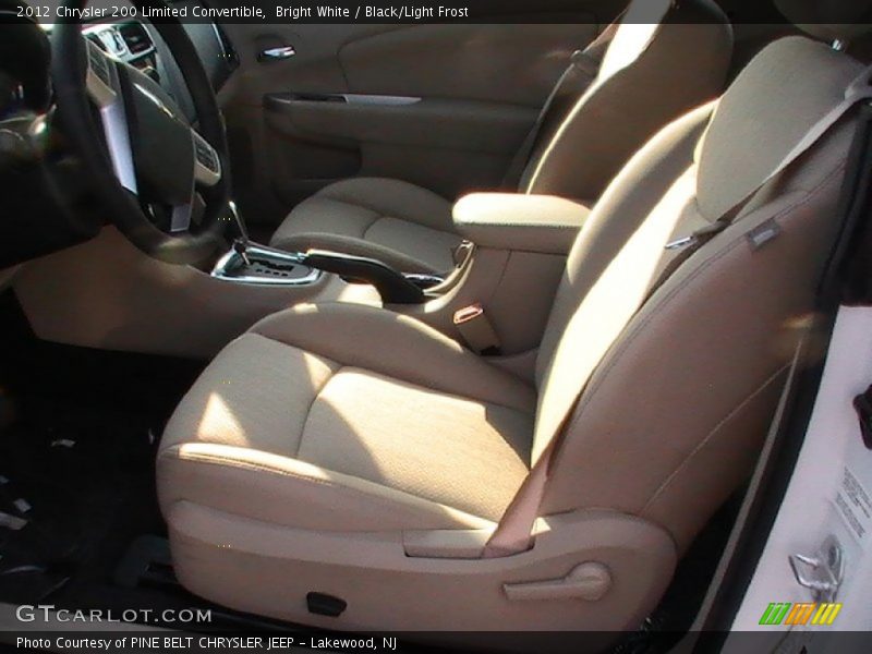 Bright White / Black/Light Frost 2012 Chrysler 200 Limited Convertible