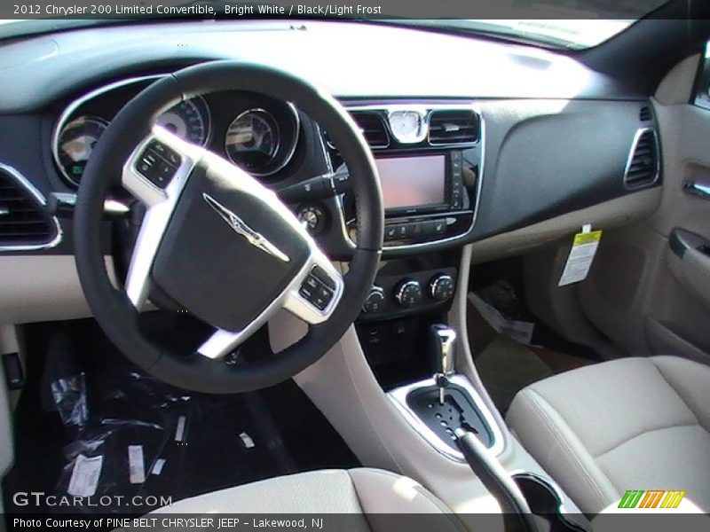 Bright White / Black/Light Frost 2012 Chrysler 200 Limited Convertible