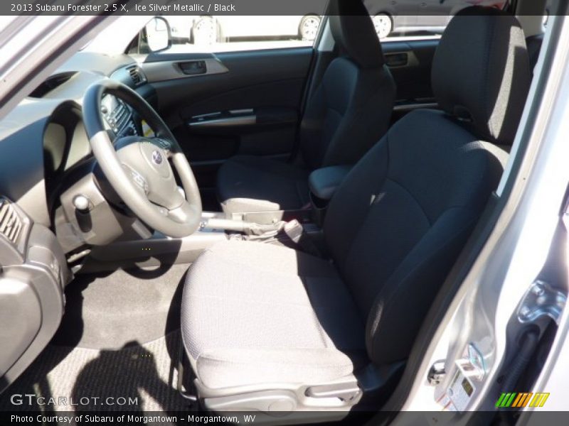 Ice Silver Metallic / Black 2013 Subaru Forester 2.5 X