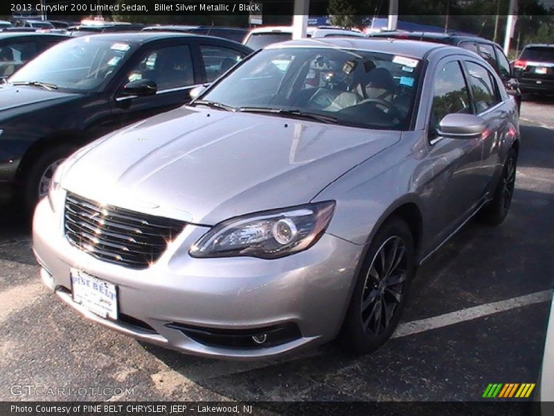 Billet Silver Metallic / Black 2013 Chrysler 200 Limited Sedan