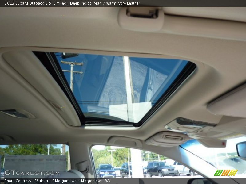 Deep Indigo Pearl / Warm Ivory Leather 2013 Subaru Outback 2.5i Limited