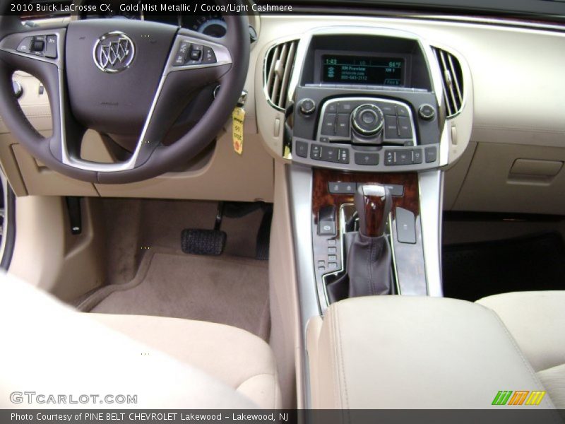 Gold Mist Metallic / Cocoa/Light Cashmere 2010 Buick LaCrosse CX