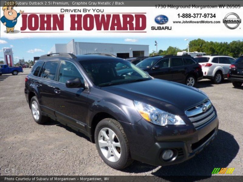 Graphite Gray Metallic / Black 2013 Subaru Outback 2.5i Premium