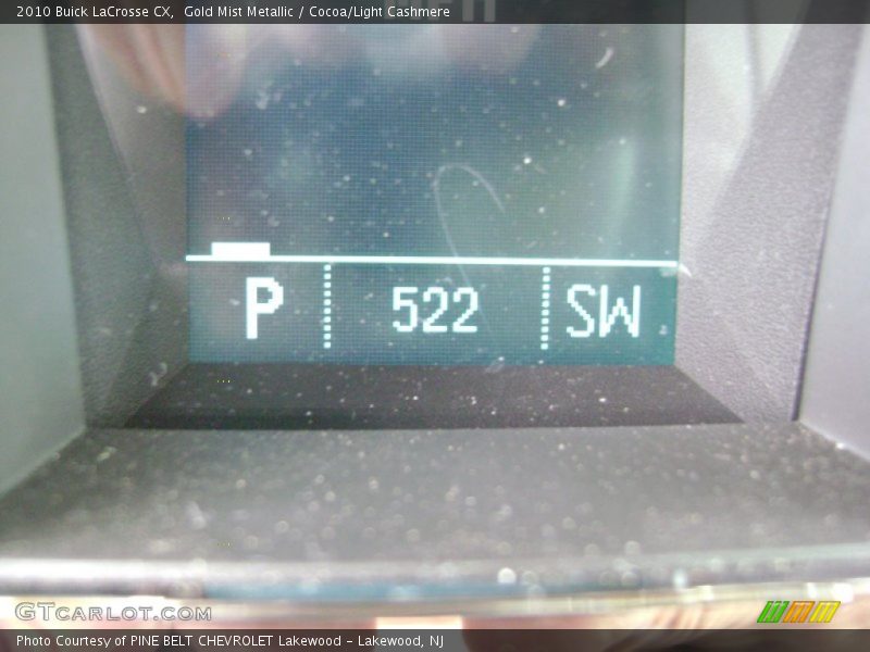 Gold Mist Metallic / Cocoa/Light Cashmere 2010 Buick LaCrosse CX