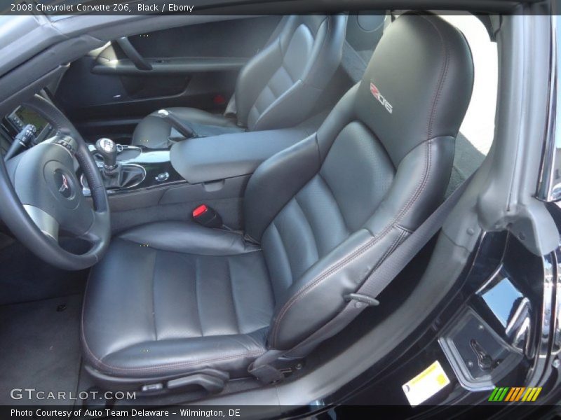 Front Seat of 2008 Corvette Z06