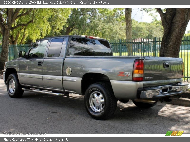 Storm Gray Metallic / Pewter 2000 GMC Sierra 1500 SLT Extended Cab 4x4