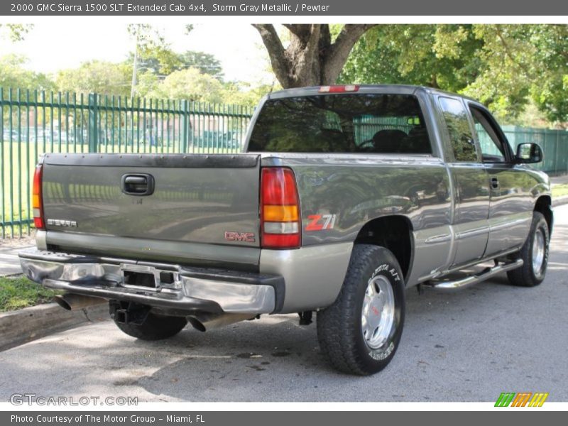 Storm Gray Metallic / Pewter 2000 GMC Sierra 1500 SLT Extended Cab 4x4