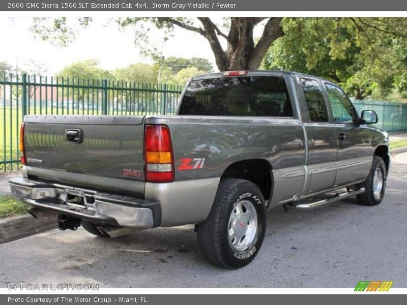 Storm Gray Metallic / Pewter 2000 GMC Sierra 1500 SLT Extended Cab 4x4