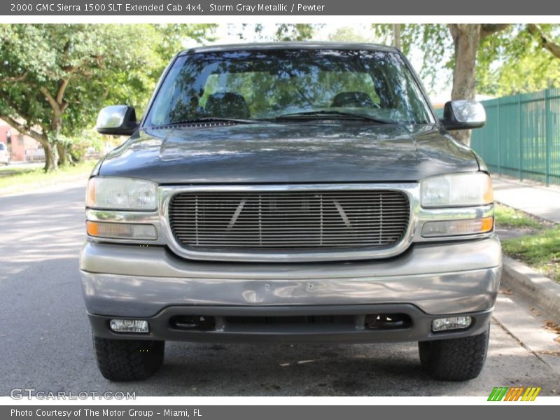 Storm Gray Metallic / Pewter 2000 GMC Sierra 1500 SLT Extended Cab 4x4