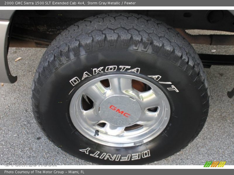Storm Gray Metallic / Pewter 2000 GMC Sierra 1500 SLT Extended Cab 4x4
