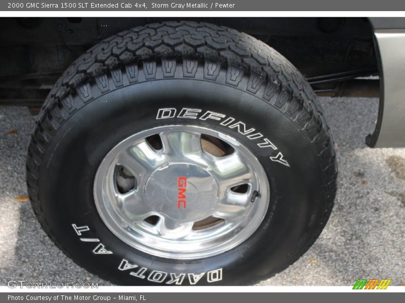 Storm Gray Metallic / Pewter 2000 GMC Sierra 1500 SLT Extended Cab 4x4
