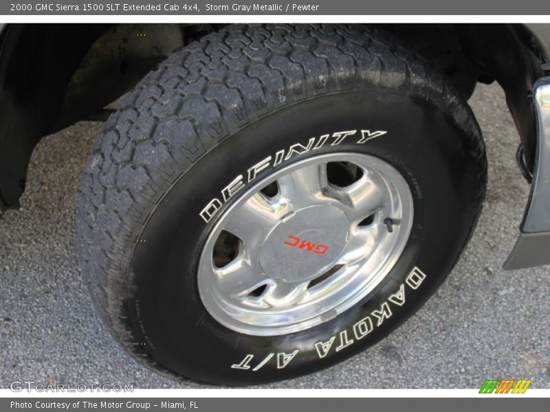 Storm Gray Metallic / Pewter 2000 GMC Sierra 1500 SLT Extended Cab 4x4