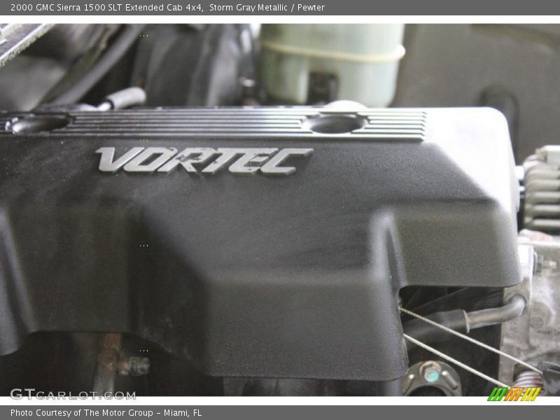 Storm Gray Metallic / Pewter 2000 GMC Sierra 1500 SLT Extended Cab 4x4