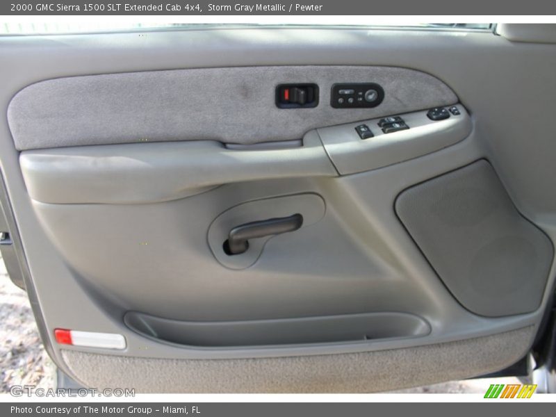 Storm Gray Metallic / Pewter 2000 GMC Sierra 1500 SLT Extended Cab 4x4