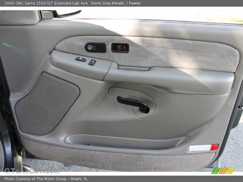 Storm Gray Metallic / Pewter 2000 GMC Sierra 1500 SLT Extended Cab 4x4