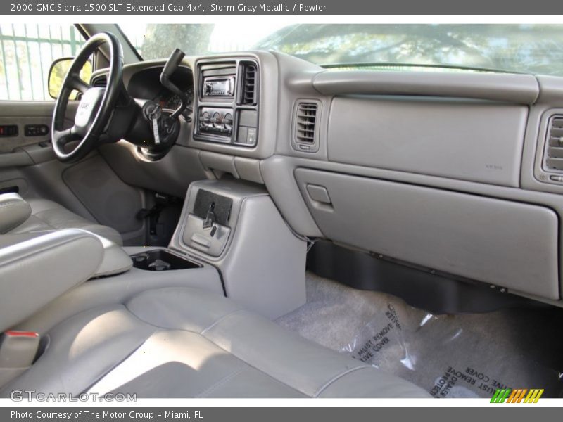 Storm Gray Metallic / Pewter 2000 GMC Sierra 1500 SLT Extended Cab 4x4