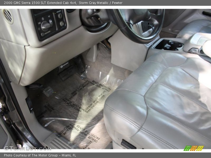 Storm Gray Metallic / Pewter 2000 GMC Sierra 1500 SLT Extended Cab 4x4
