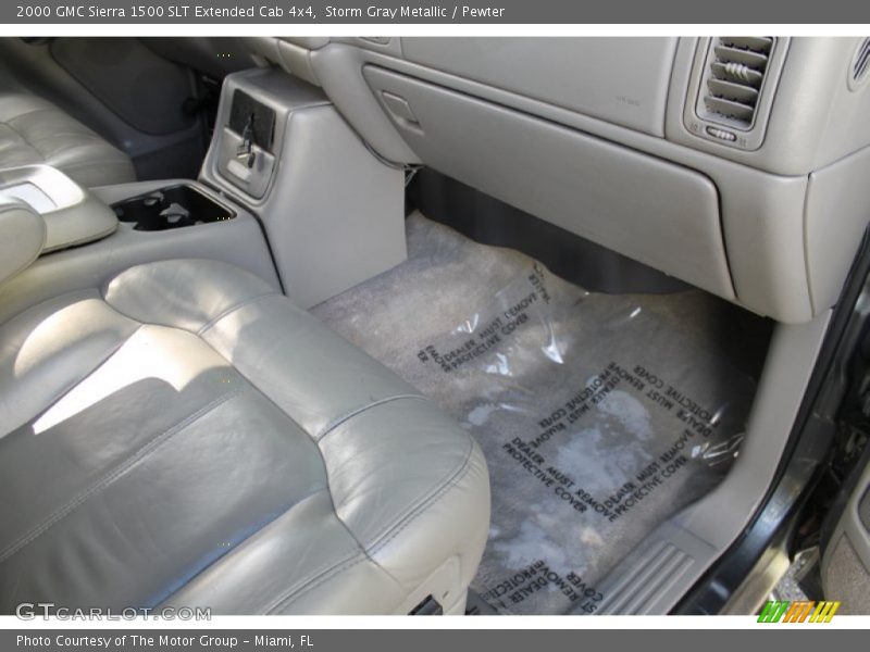 Storm Gray Metallic / Pewter 2000 GMC Sierra 1500 SLT Extended Cab 4x4
