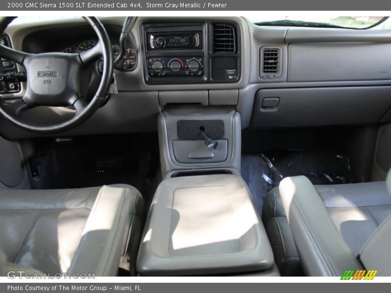 Storm Gray Metallic / Pewter 2000 GMC Sierra 1500 SLT Extended Cab 4x4