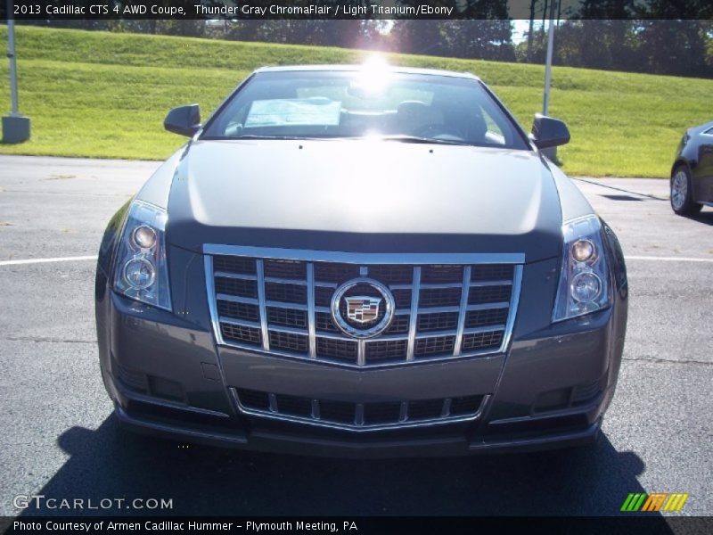 Thunder Gray ChromaFlair / Light Titanium/Ebony 2013 Cadillac CTS 4 AWD Coupe