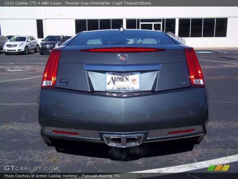 Thunder Gray ChromaFlair / Light Titanium/Ebony 2013 Cadillac CTS 4 AWD Coupe