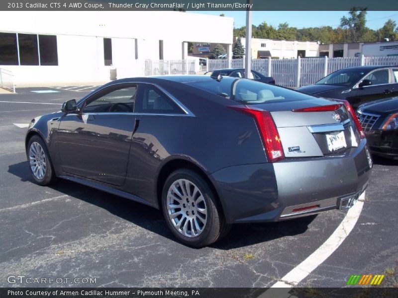 Thunder Gray ChromaFlair / Light Titanium/Ebony 2013 Cadillac CTS 4 AWD Coupe