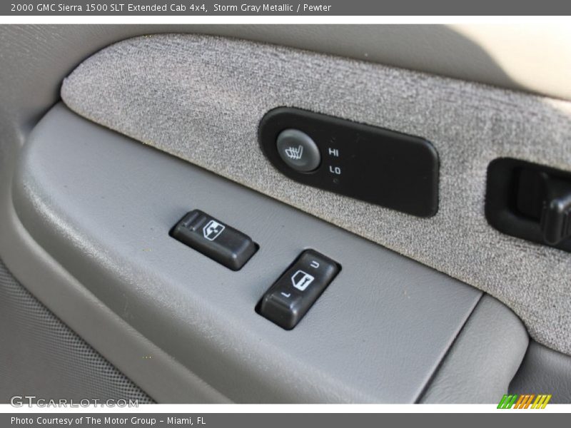 Storm Gray Metallic / Pewter 2000 GMC Sierra 1500 SLT Extended Cab 4x4
