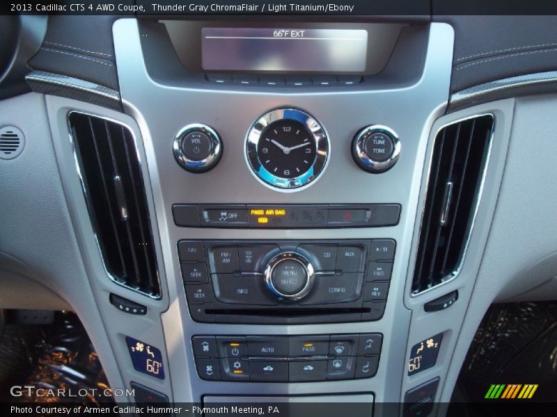 Thunder Gray ChromaFlair / Light Titanium/Ebony 2013 Cadillac CTS 4 AWD Coupe