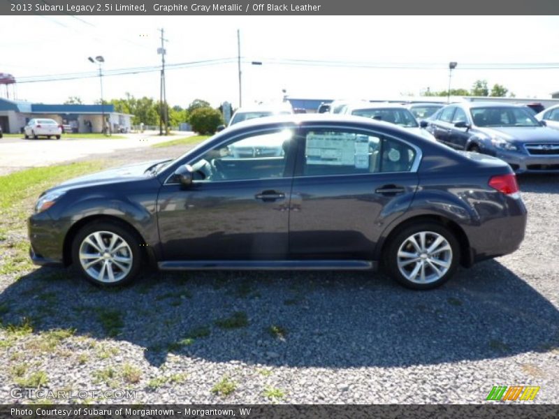 Graphite Gray Metallic / Off Black Leather 2013 Subaru Legacy 2.5i Limited