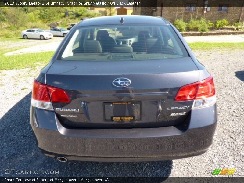 Graphite Gray Metallic / Off Black Leather 2013 Subaru Legacy 2.5i Limited