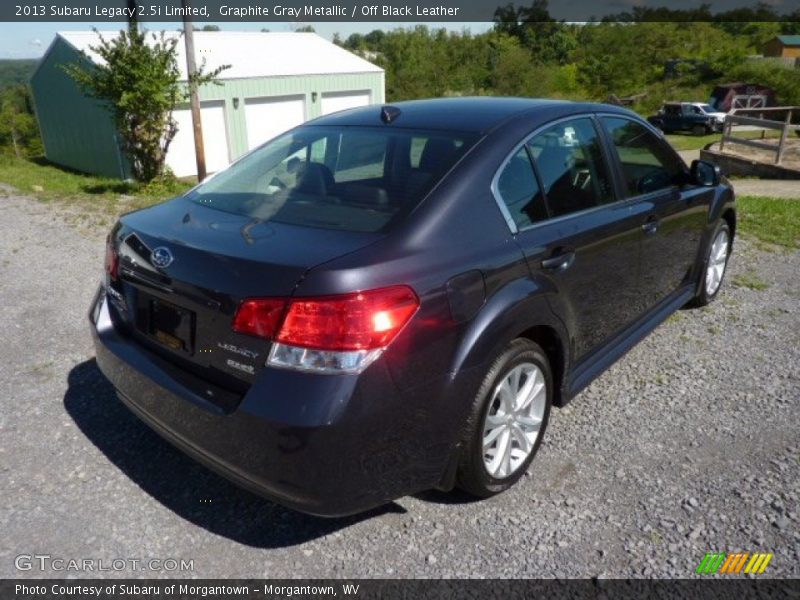 Graphite Gray Metallic / Off Black Leather 2013 Subaru Legacy 2.5i Limited