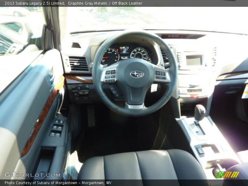 Graphite Gray Metallic / Off Black Leather 2013 Subaru Legacy 2.5i Limited