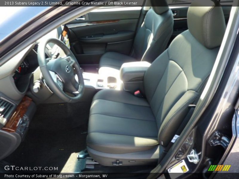 Graphite Gray Metallic / Off Black Leather 2013 Subaru Legacy 2.5i Limited